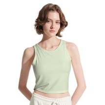 ubras 罗纹bra-in辣妹短款背心-莫吉托绿色-M