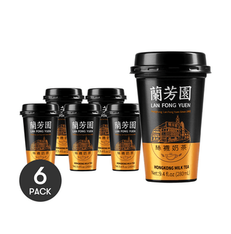【超值6盒裝】香港蘭芳園 正宗港式絲襪奶茶 開蓋即飲 280ml*6 【新舊包裝隨機髮】