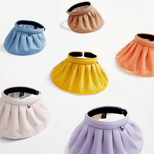 BENEUNDER蕉下 纭际系列 贝壳帽空顶防晒帽发箍 防紫外线 遮阳帽 大帽檐遮脸太阳帽 浅灰褐 【升级款】