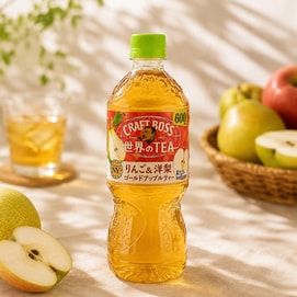 Craft Boss World Tea, Apple & Pear Gold Apple Tea, 20.29 fl oz【3% Juice NY-Inspired】