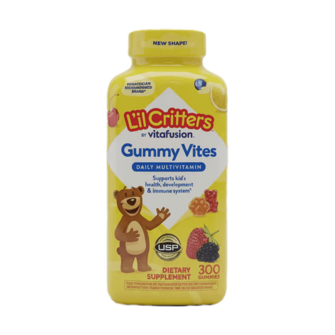 vitafusion L'il Critters Gummy Vites 兒童複合維生素軟糖 300粒