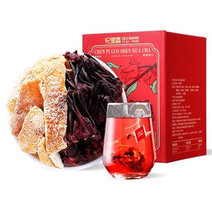 [中国から直送] クコの実、タンジェリンピール、ローゼルティー 35g - 美容と栄養補給、油分を除去しリフレッシュ、甘酸っぱくて食欲をそそる、温かくても冷たくても淹れられる、オフィスでの健康に最適。