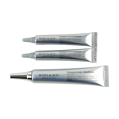 glutathione eye cream special set MARY&MAY Tranexamic Acid + Glutathione Eye Cream Special Set, 0.96 oz.with  0.42 oz.*2
