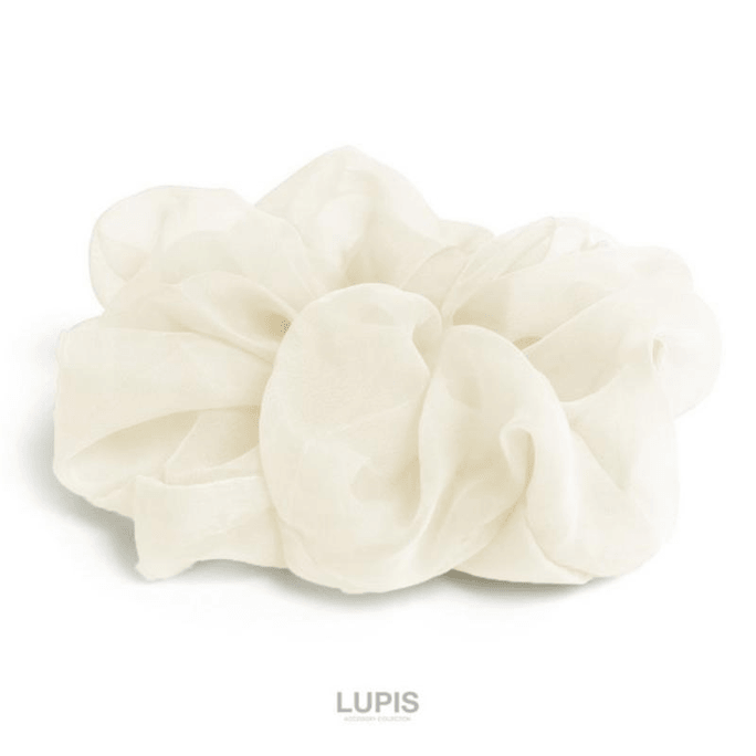 【日本直邮】LUPIS 象牙色雪纺发圈