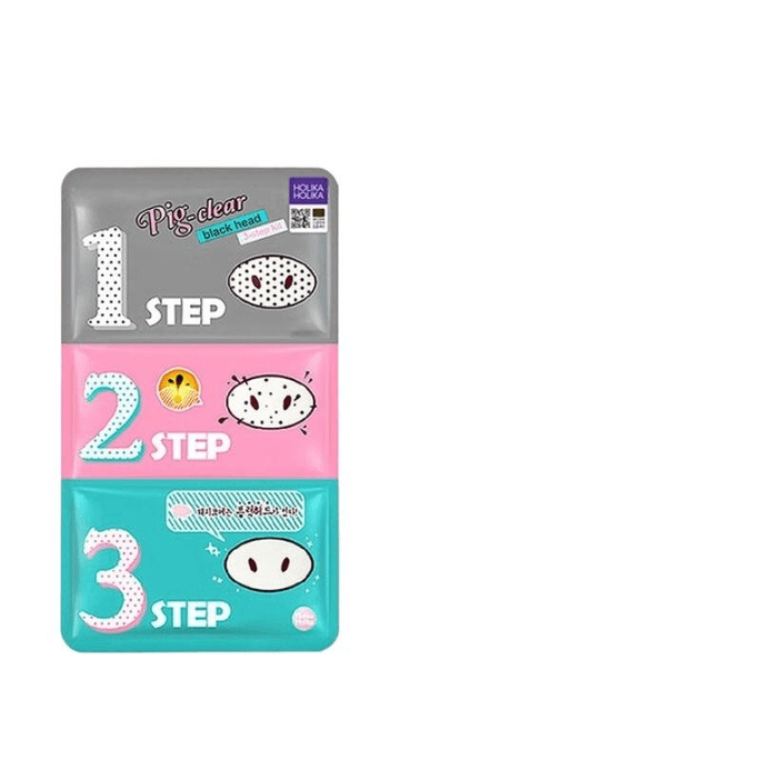 【中国直邮】 韩国 HOLIKA HOLIKA 去黑头猪鼻贴三部曲*1袋