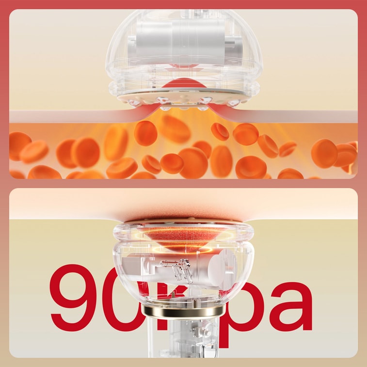 【中国直邮】PGG  电动刮痧仪 家用经络刷智能按摩仪真空走罐吸痧疏通负压拔罐器   黄色 3