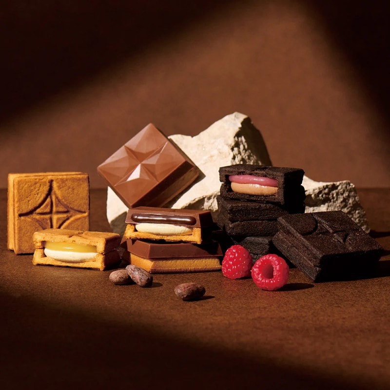 【日本直郵】 日本 press butter sand 期間限定 三種巧克力口味 夾心奶油餅乾 組合裝 8枚入