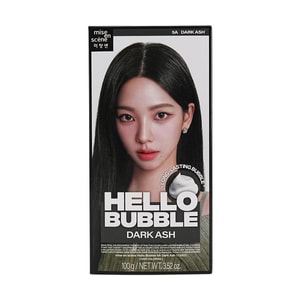 韩国MISE EN SCENE爱茉莉美妆仙 魅尚萱泡泡染发剂 植物染发膏 在家染更显色 100g #5A 月光黑灰色【Aespa代言-柳智敏款】全新升级