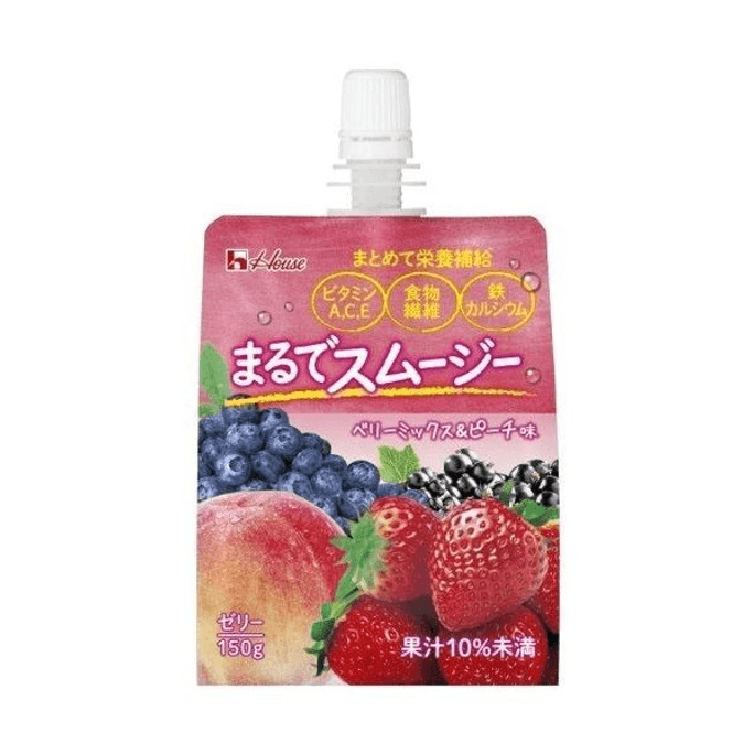 HOUSE 好侍||奶昔口感营养果冻||混合浆果&桃子口味 150g 桂花季限定