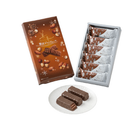 [일본 직배송] 이시야 제과, 일본 - 프리미엄 화이트 러버 크리스마스 한정판 럭셔리 헤이즐넛 초콜릿 쇼트브레드 (6개입)