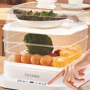 Tier Electric Steamer, for Steaming Vegetables, Fish and Steamed Buns - TFS - 003