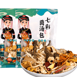 Mushroom Packet Soup With Morel-Almond-Cordyceps-Antler Mushrooms 100g