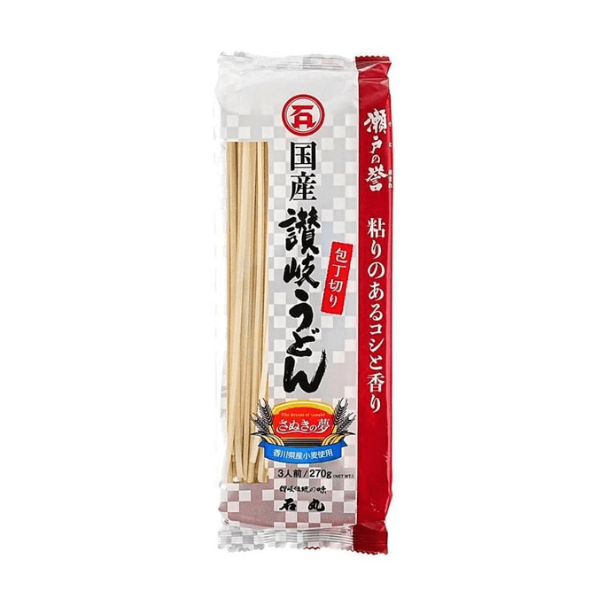 【대만(중국) 직배송】 일본 이시마루 제면 세토노호마레 칼국수 우동 건면 3인분 270g