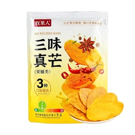 Thick-Cut Dried Mango, Original+Salt And Pepper+Spicy Flavor, 17.6 oz