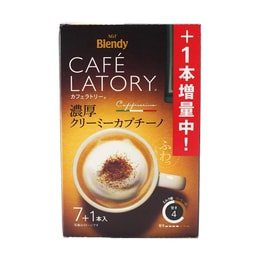 日本AGF 浓厚意式奶油卡布奇诺 速溶咖啡粉 7条装 76.3g