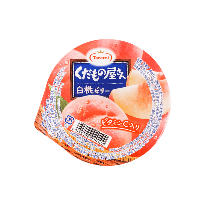 日本TARAMI 白桃果肉果凍 160g【夏日冰涼超滿足】