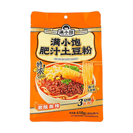滿小飽 肥汁土豆粉 激酸激辣 410g【爆火新品】【濃湯肥汁Q彈爽滑】【3分鐘速煮】【開學季特惠】