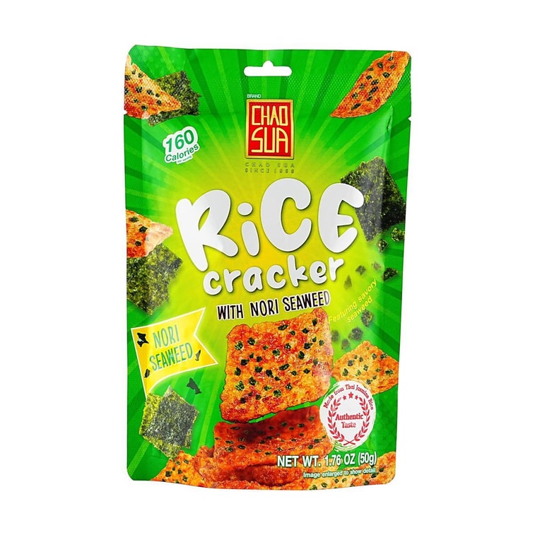 Rice Cracker Nori Seaweed Flavor 1.76oz【Thailand 711・Big C Popular Products】 5