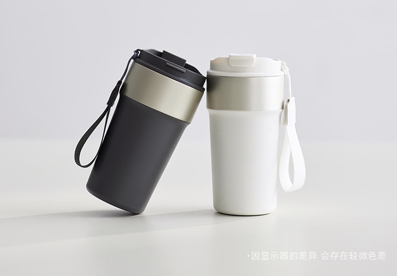 OLAYKS 随行杯 316不锈钢无缝内胆保温杯 500ml大容量 咖啡吸管杯 双层真空密封