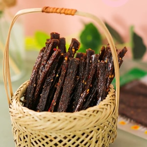 [6-Pack] Dried Long Beans Jiangxi Time-Honored Brand Spicy Snack 【Garlic Flavor Non-Fried Chewy Texture】Childhood favorite Traditional Jiangxi Style Non-fried