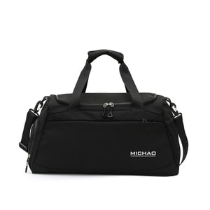 New fashionable large capacity dry wet separation fitness bag short distance travel bag multifunctional bag black F