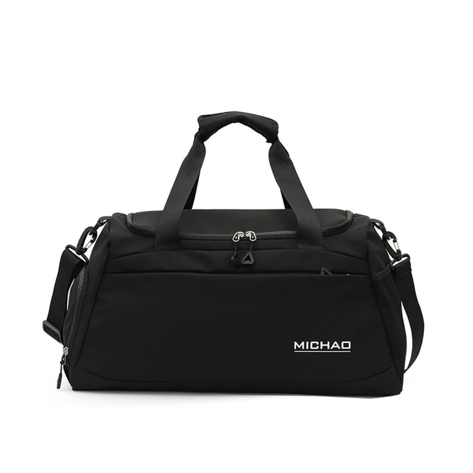 New fashionable large capacity dry wet separation fitness bag short distance travel bag multifunctional bag black F