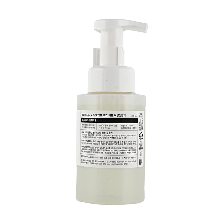 pH 4.5 로즈향 여성 청결제, 250ml (8.82oz), 버블 타입 10