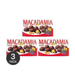 Macadamia Nuts Chocolate, 2.25 oz *3【3 Packs】