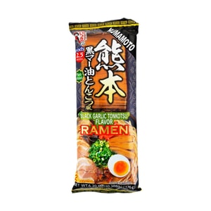熊本産 黒にんにくとんこつ味ラーメン 6.2オンス【植物性】