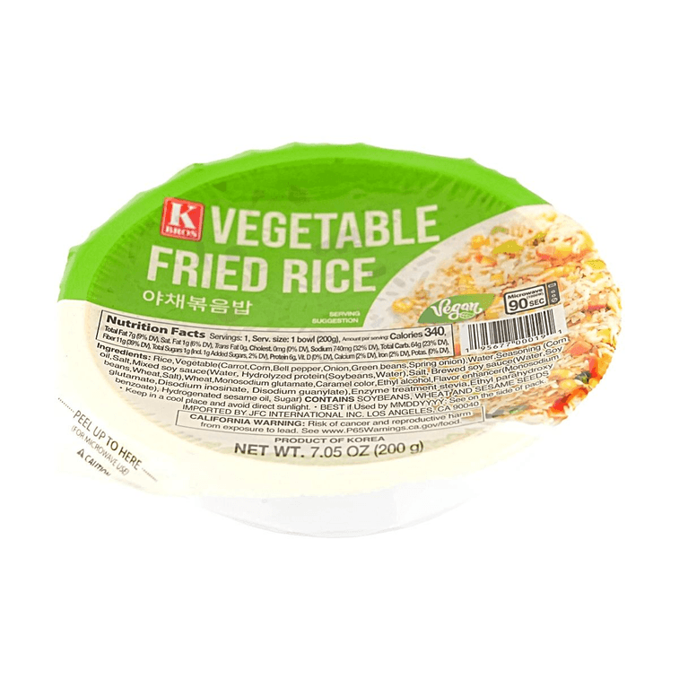 韩国KBROS 蔬菜炒饭+泡菜炒饭+杂菜炒饭 600g【3种口味3件组合装】 8