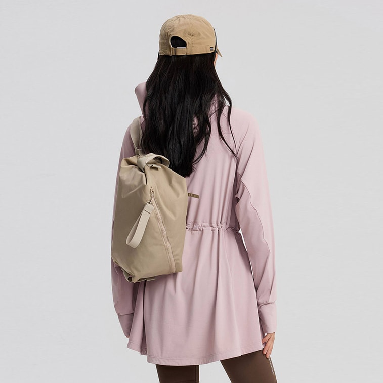 【中国直邮】 HSPM 户外防晒衣冰丝凉感防紫外线中长女款防晒服 皮粉色 XXXL 1件 7