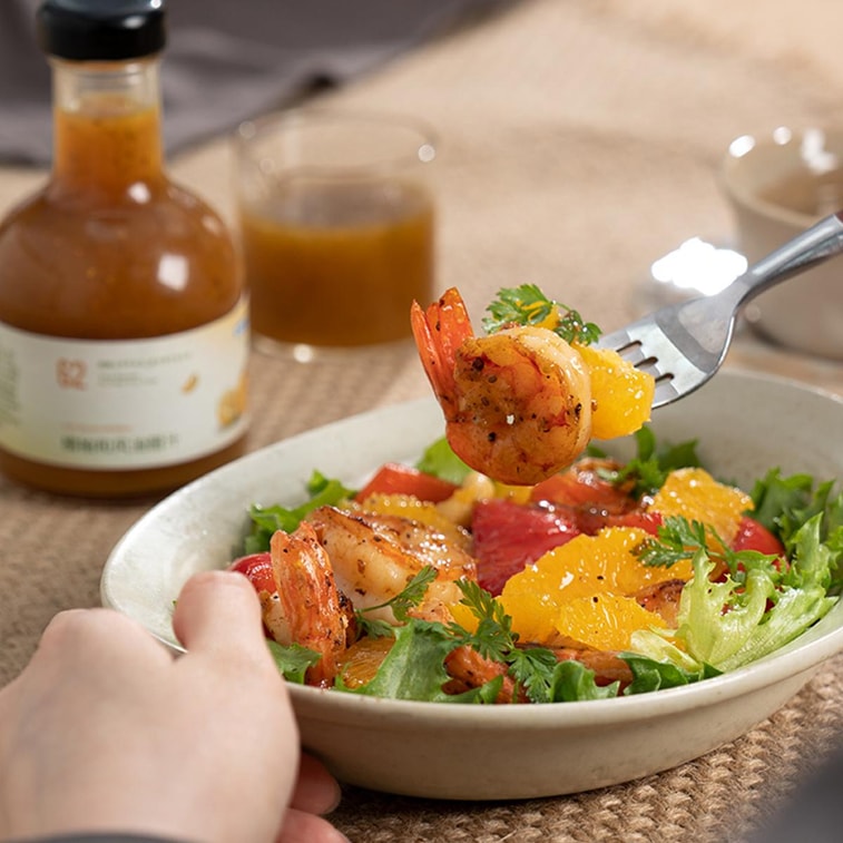 일본식 유자 샐러드 드레싱, 8.38온스 【칼로리 0, 설탕 0, 저지방】【야채 및 과일 샐러드 드레싱】 4