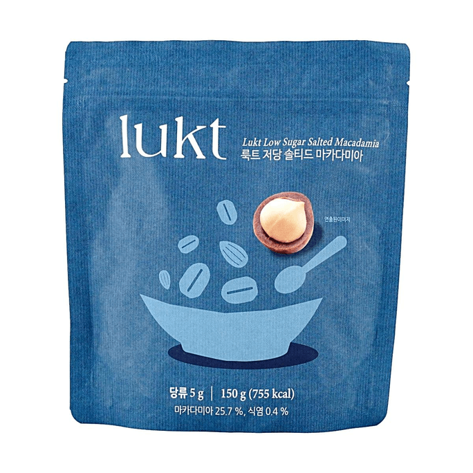 저당 소금 마카다미아 그래놀라, 5.29 oz【무설탕, 고소한 버터 풍미】【바로 섭취 가능】【아시아 건강 조식】