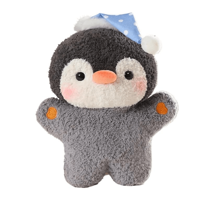 おやすみベイビービーズクッションシリーズ ドール 肌に優しい生地 柔らかい かわいい見た目 ペンギン 17cm