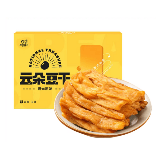 【中国直邮】 原豆复兴 云朵豆干云南非遗手工手作石屏无添加豆腐干休闲零食180g*1盒