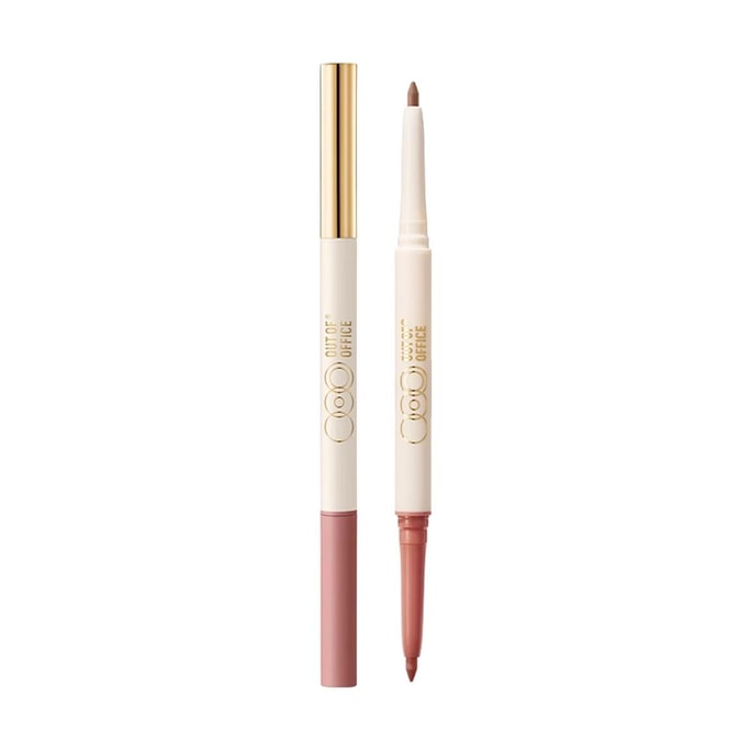 Sculpt Lip Liner, OOO Dual-Ended Lip Liner & Primer, 2-in-1 Dual-Tone Pencil, Soft Matte Voluminous Lips, #02 Nude Pink