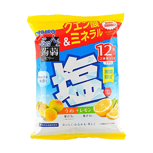 塩梅レモンこんにゃくゼリー 12個入り 8.46 oz【低カロリー0脂質】【夏限定】【赤穂の塩使用】