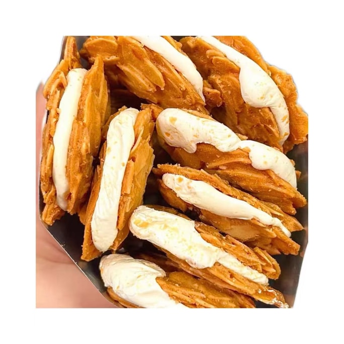 [중국 직송] 차미 너트 필링 아몬드 누가 샌드위치 쿠키, 180g*1 봉지