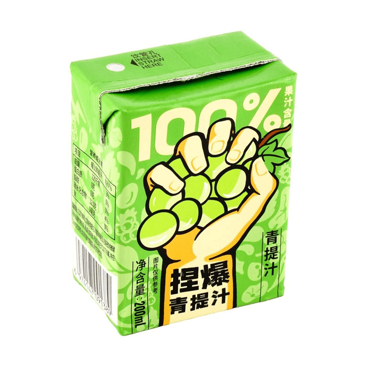 哪吒 捏爆100%果汁 青提汁 200ml 4