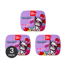 Sanrio Collaboration Kuromi Red Grape Mint Candy,Sugar Free,0.49 oz *3【3 Packs】