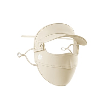 Summer Sunscreen Mask Removable Brim Breathable Original Yarn Ice Silk Mask  Khaki - Yamibuy.com