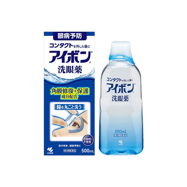 商品详情 - 日本KOBAYASHI小林制药 洗眼液 #深蓝色 清凉度2~3 500ml 角膜修复 - image  0