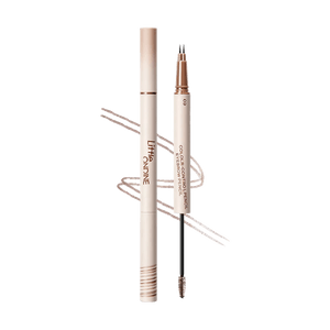 Double-headed Shaped Eyebrow Pencil, #02 American Brown - 10H Waterproof & 12H Hold | For Brown/Dark Brown Hair