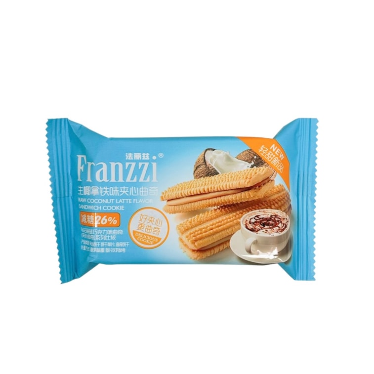 フランツィ ココナッツラテ風味サンドイッチクッキー（10枚入り）【低糖クッキー ほんのり甘い新商品】 9