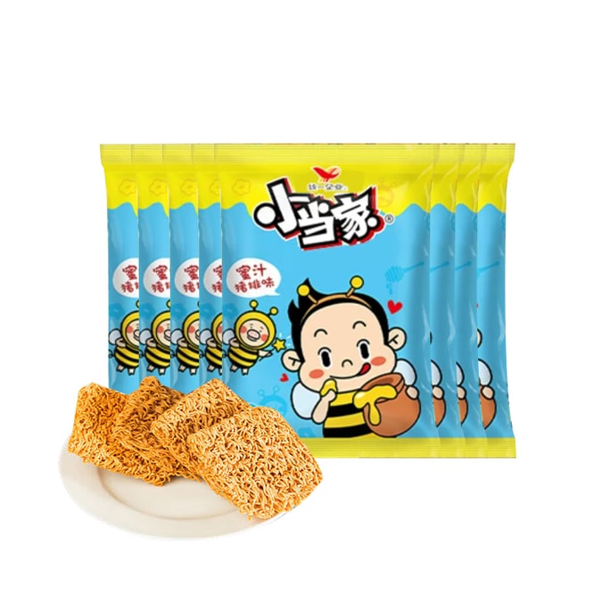 タイのリトルマスター ハニーポークチョップ味クリスピーヌードル 20g×8個入り [バリューパック] 国民的人気を誇る定番のクリスピーヌードル。カリッとした食感が楽しめます。人気のフレーバーは、五香粉ビーフ、ハニーポークチョップ、ネギ煮込みビーフなど。袋から出してすぐに食べられるので、休憩時間のおやつ、テレビ鑑賞、旅行、試験、仕事中、または懐かしい味として最適です。