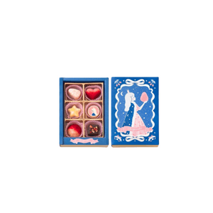 【日本直邮】 日本 TOKYO ins超高人气 情人节限定 草莓星星巧克力 6粒装