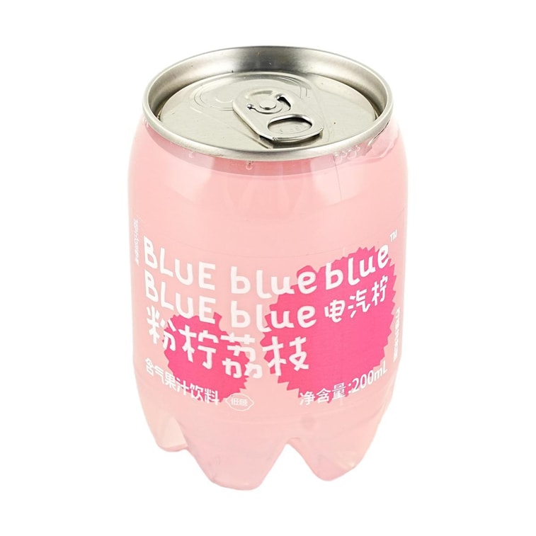 Mini Fruit Juice Sparkling Water, Pink Lemon & Lychee Flavor, 6.76 fl oz【Low Calories Low Sugar】 4