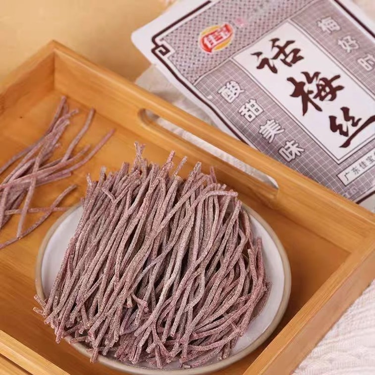 [중국 직배송] 자바오 매실 스틱, 새콤달콤한 청매실 스틱, 씨 없는 매실 슬라이스, 매실 과육, 어린 시절의 추억, 사무실 간식, 30g*4봉지 3