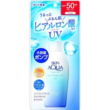 日本 ROHTO乐敦 乐敦 SKIN AQUA  保湿水盈水感按压式防晒霜SPF50+ PA++++ 140g