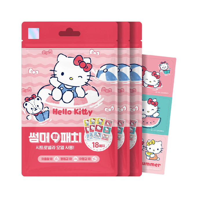韓國ATEX Hello Kitty Summer Patch 18p x 3
